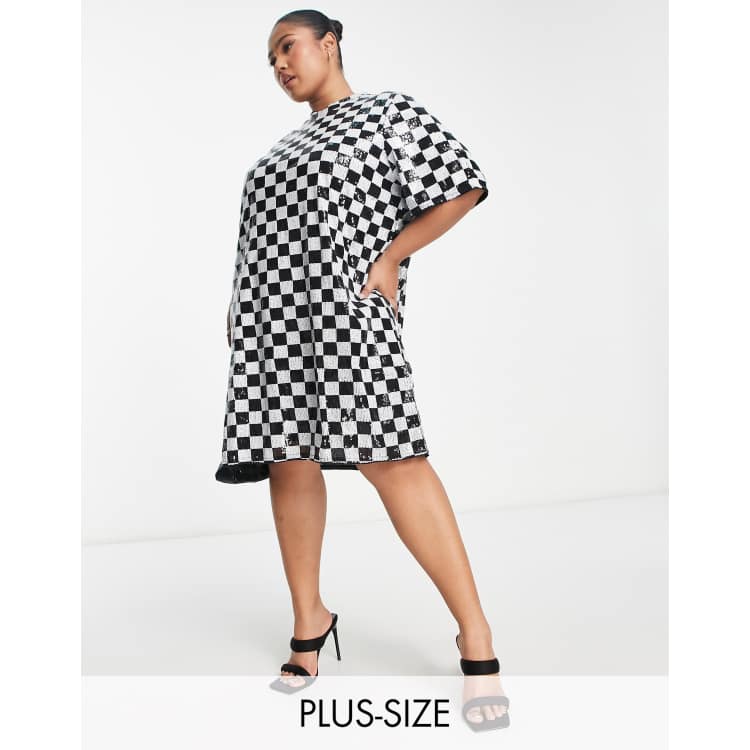 Checkerboard t hotsell shirt dress