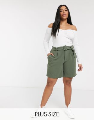 plus size khaki shorts