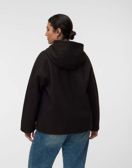 Vero Moda Curve Coat in chocolate torte, 2 of 5