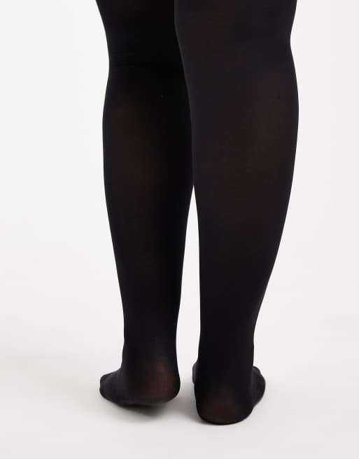 Vero Moda Curve - Confezione da 2 collant 40 denari neri, 3 di 3