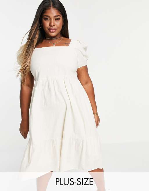 Plus size outlet cotton midi dresses