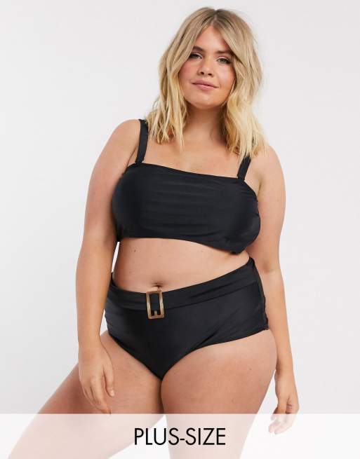 Vero Moda Curve – Czarne bikini z kwadratowym dekoltem, 2 z 2