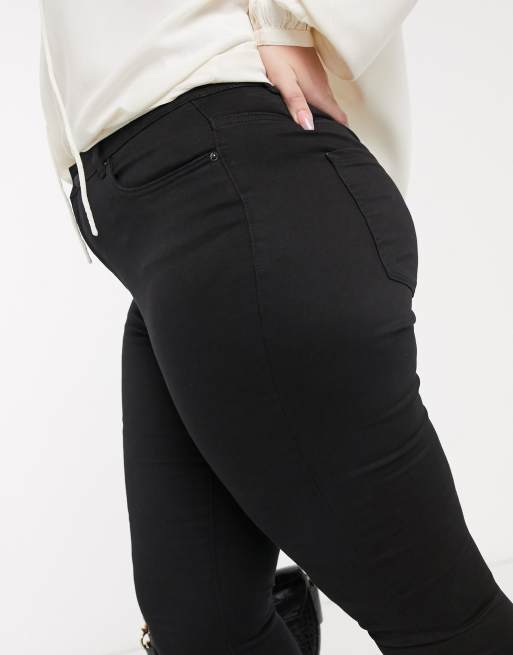Vero Moda Curve – Czarne obcisłe jeansy, 3 z 4