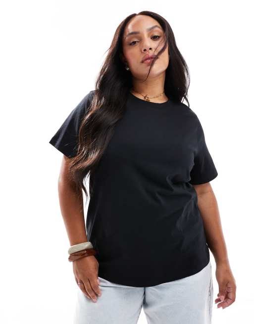 Vero Moda Curve – Czarny T-shirt, 2 z 4