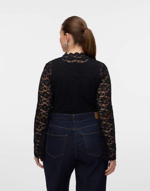 Vero Moda Curve – Czarny top, 2 z 7