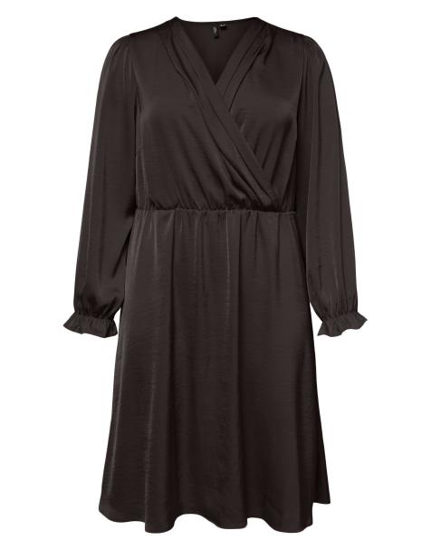 Vero Moda Curve Dress in chocolate torte - view 1