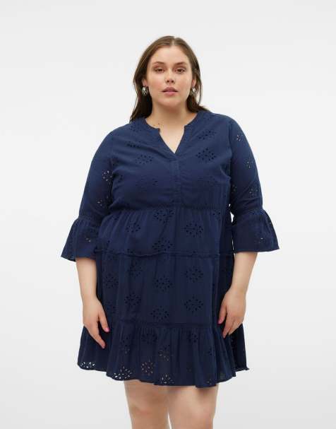 Vero Moda Curve Dress in navy - view 1