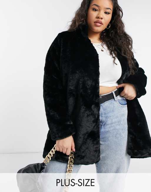 Plus size hotsell fuzzy coat