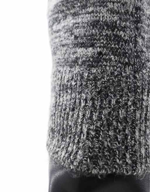 Vero Moda Curve - Gebreide midi rok in gemêleerd zwart en wit, deel van co-ord set, 5 van 5