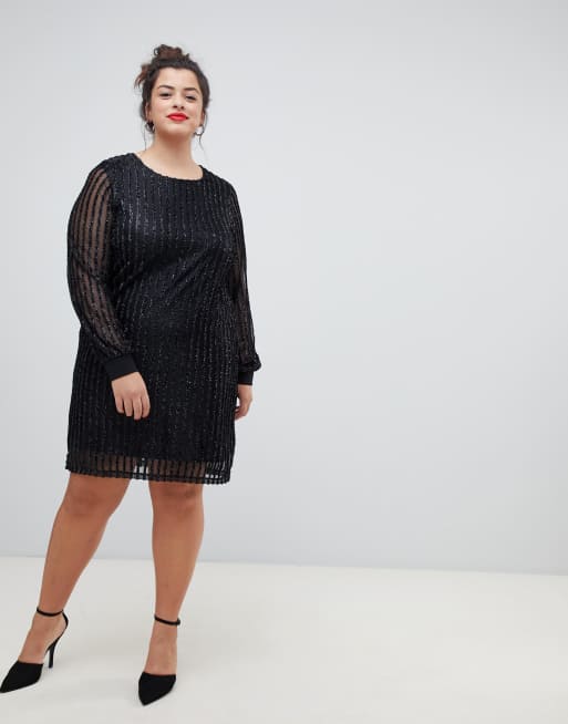 Vero moda 2025 glitter stripe dress