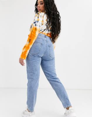 vero moda high waist ankle grazer mom jean