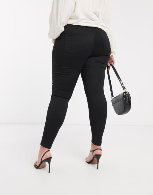 Vero Moda Curve - Jeans skinny neri, 2 di 4