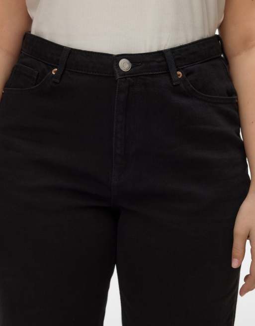 Vero Moda Curve jeans wide fit neri, 5 di 7