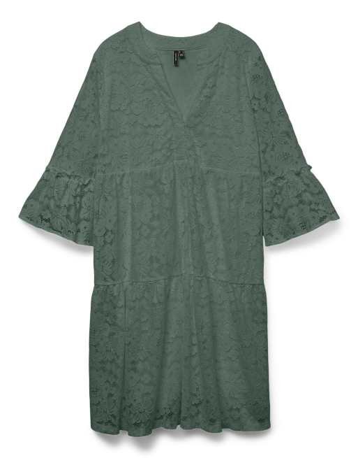 Vero Moda Curve – Lagerkransgrön blus, 5 av 5