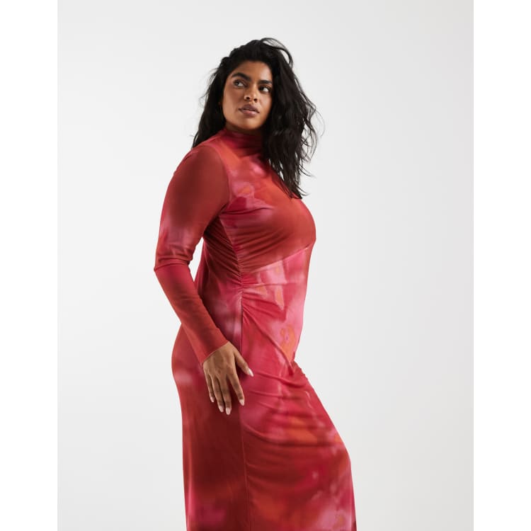 tropical print mini dress Palm Breeze Coral Printed Mini Dress | Trendy Women Dresses