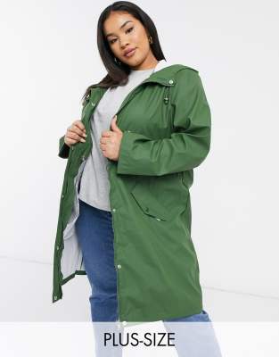 plus size rain mac