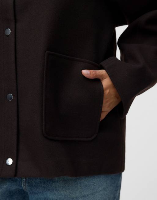 Vero Moda Curve manteau chocolat, 4 de 5