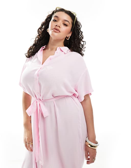 Curve Midi Shirt Dress Curve Midi Shirt Dress