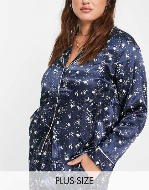 Women Pyjamas PLUS SIZE Sleepwear LV Short Sleeve Tops+Long Pants