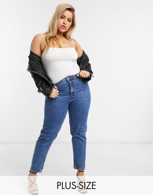 vero moda high waist ankle grazer mom jean