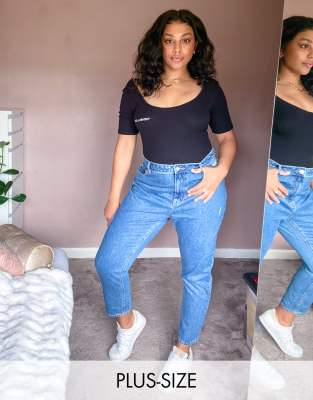 high waisted jeans plus size uk