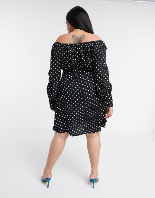 Vero moda off outlet shoulder dress