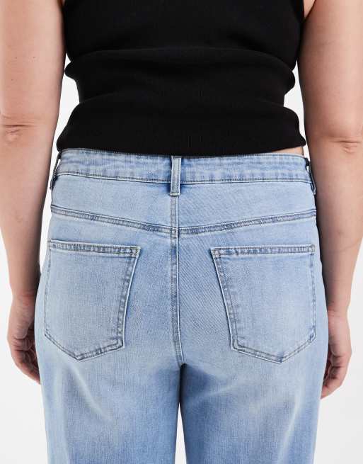 Vero Moda Curve – Olivia – Jasnoniebieskie jeansy z szerokimi nogawkami, 4 z 5