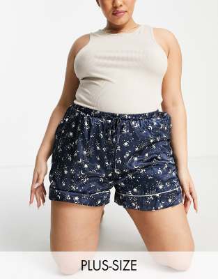 Vero Moda Curve 'mix & match' short in black cosmic print - ASOS Price Checker