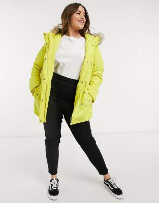parka with drawstring waist