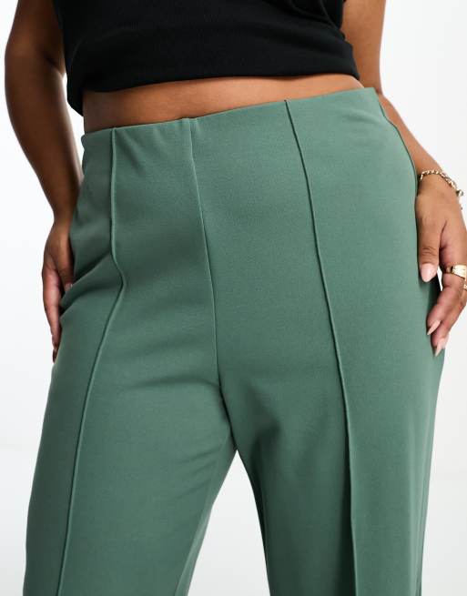 Vero Moda Flared Women Green Trousers