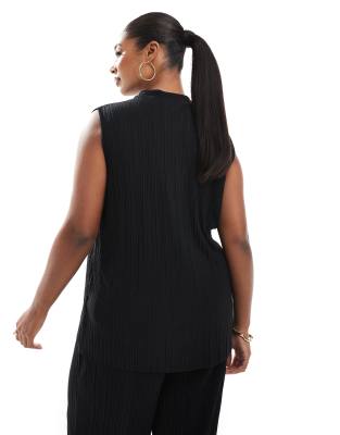 Vero Moda Curve Plisse Sleeveless Top