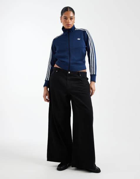 Vero Moda Curve – Remy – Weite Jeans in schwarzer Waschung mit mittelhohem Bund - view 1