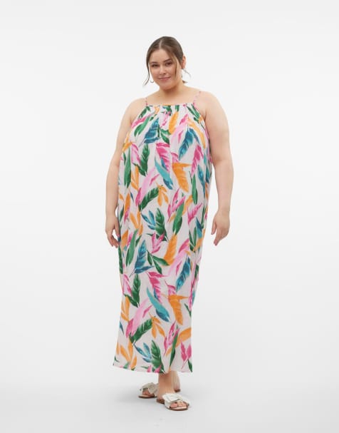 Vero Moda Curve robe rose cristal - view 1