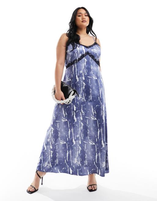chinese dress ladies Vero Moda kjole nikki lace 2/4 short bonnie blue  Dressforsuccess