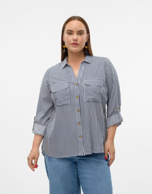 Vero Moda Curve Shirt in snow white 1
