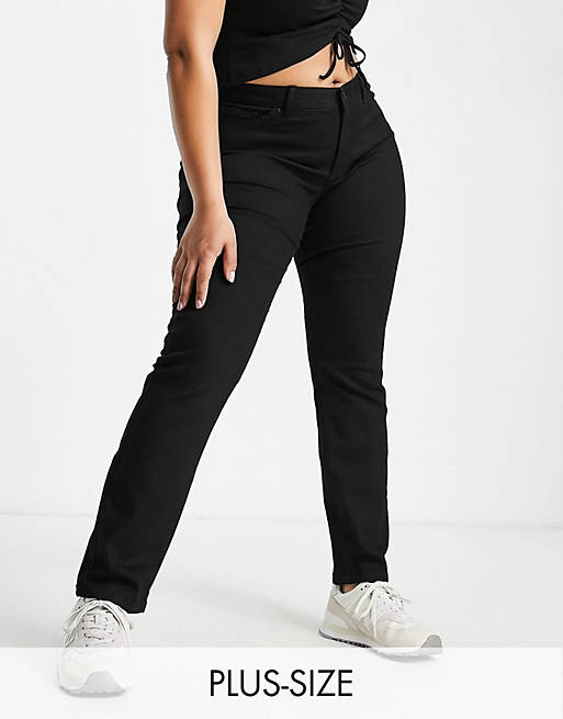 Vero Moda Curve skinny jeans in black