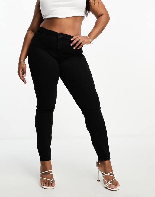 Plus size best sale mid rise jeans