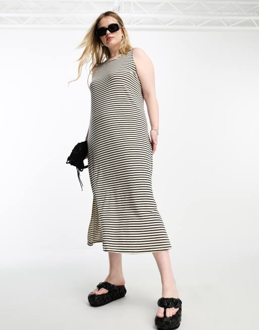 Vero Moda sleeveless maxi dress in mono | ASOS