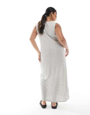 Vero Moda Curve Slubby Maxi Tank Dress