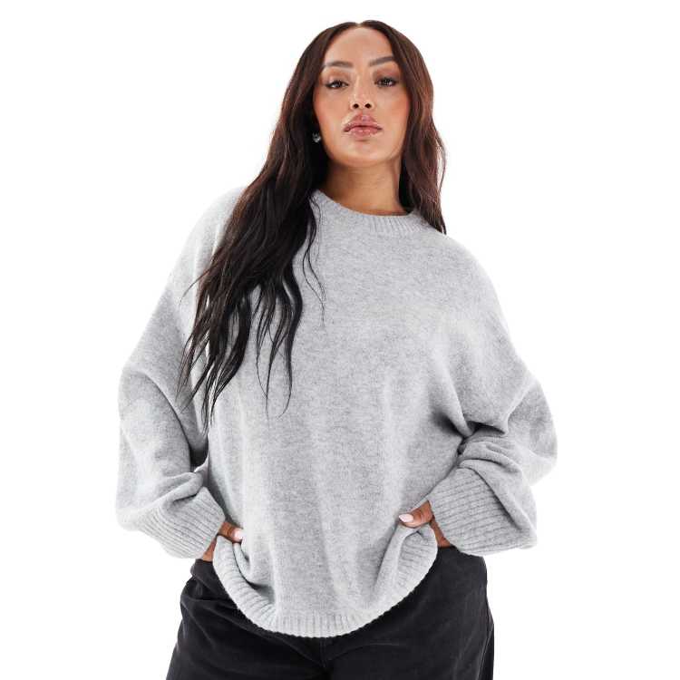 Hlover ♡ Vero Moda Curve soft o-neck oversized sweater in light