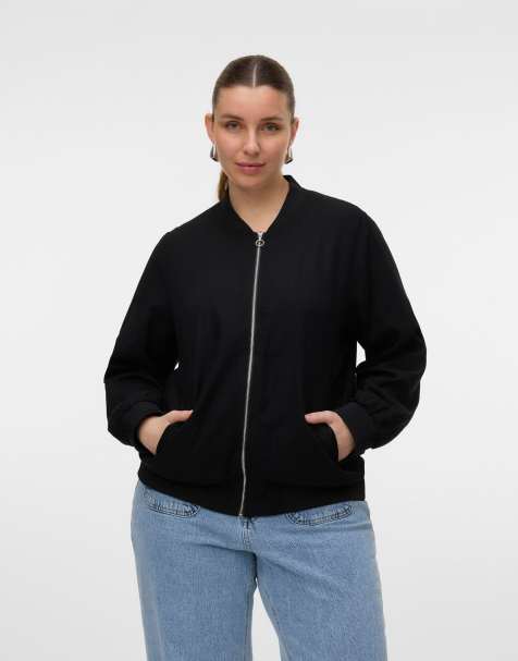 Vero Moda Curve - Sort bomber-jakke - view 1