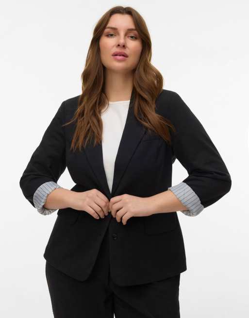 Vero Moda Curve – Svart kavaj, 3 av 5