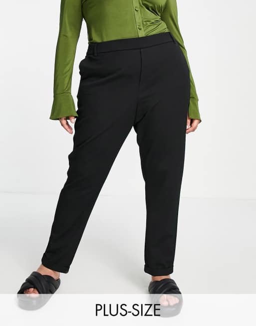 Vero Moda Curve tailored pants in black