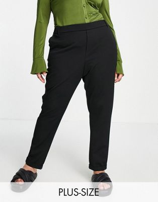 Vero Moda Curve tailored trouser in black - ASOS Price Checker
