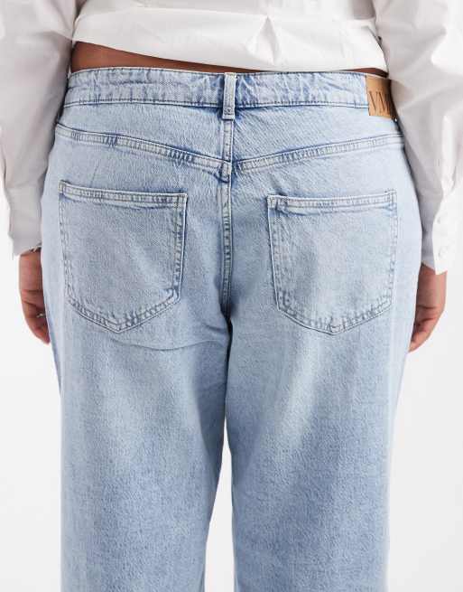 Vero Moda Curve – Tessa – Jasnoniebieskie jeansy z szerokimi nogawkami, 5 z 5
