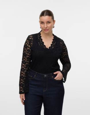 Vero Moda Curve Top in black