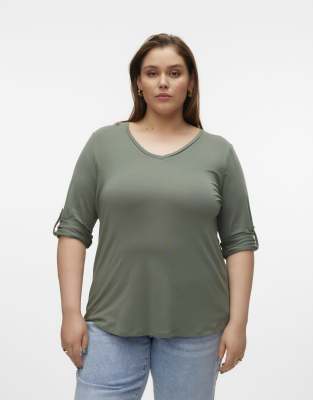 Vero Moda Curve - Top in Lorbeerkranz-Grün