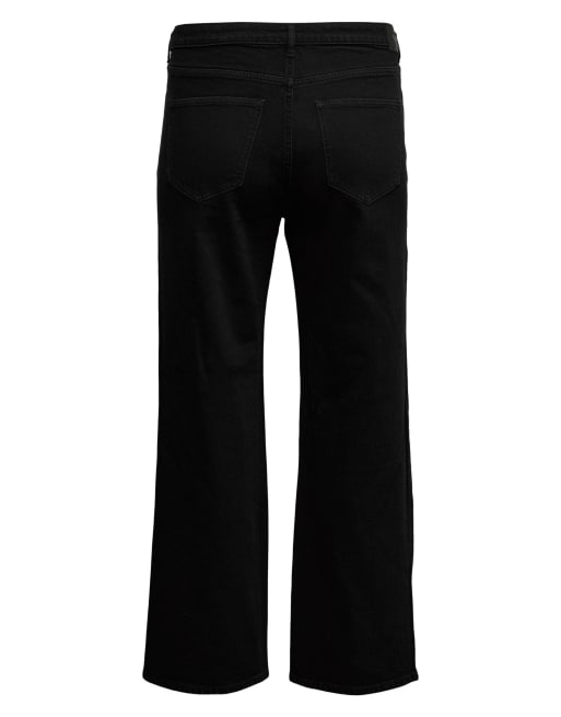 Vero Moda Curve - Vaqueros negros de corte ancho, 7 de 7