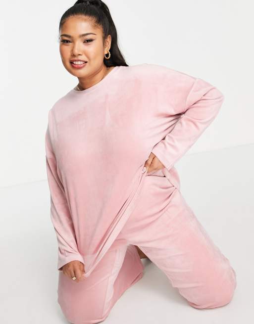 Vero Moda Curve velour pjs | ASOS