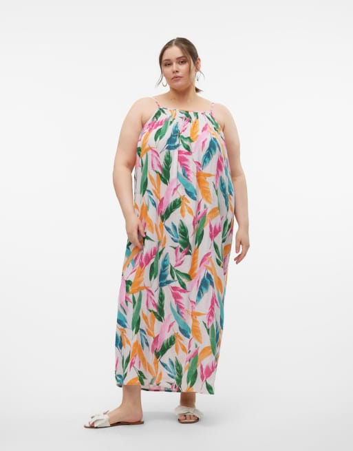 Vero Moda Curve - vestido en rosa cristal, 3 de 6